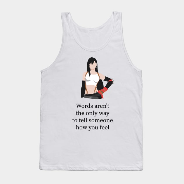 Beautiful tifa Lockhart Quote Tank Top by Kidrock96